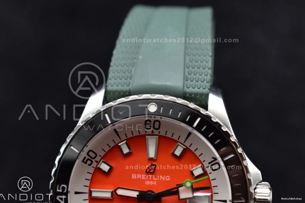 Best on FashionForward Orange A 1164 SS SuperOcean BLSF Dial Strap Rubber Automatic Green 1:1 42 Edition 0504